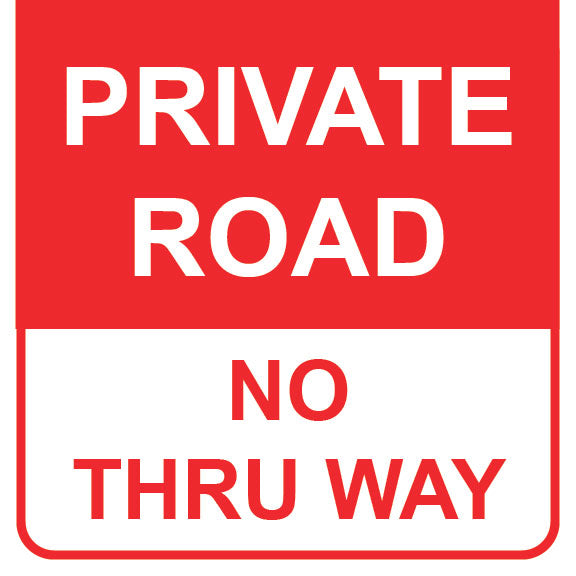 popsign P0156 PrivateRoad NoThruWay 01