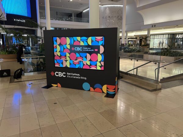 Branded TV Wall Display – Custom Enclosed Screen