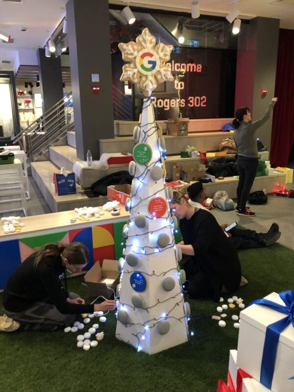 Custom Branded Christmas Tree – Seasonal Event Display