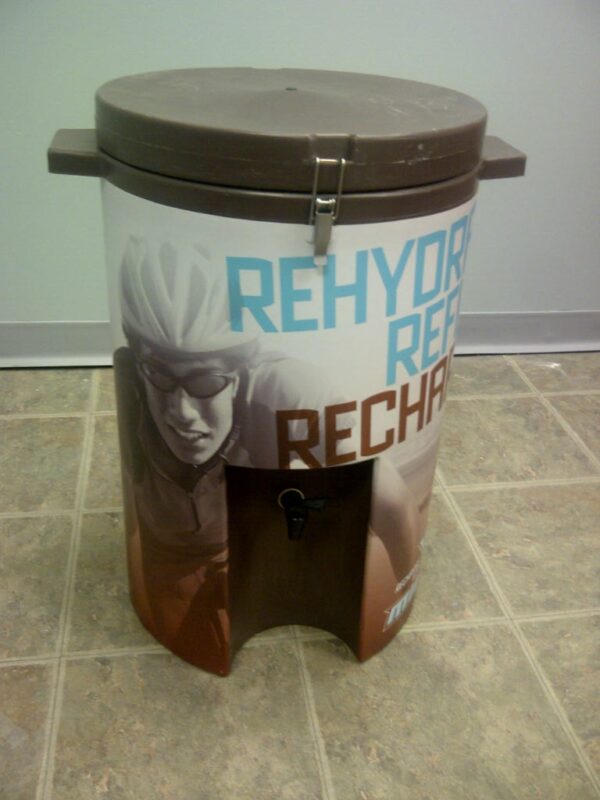 Branded Cooler Dispenser – Custom Event Drink Station