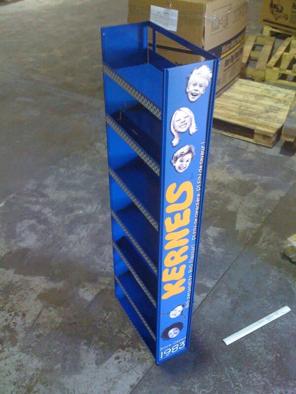 Metal Endcap Display – Replaceable Branded Graphics