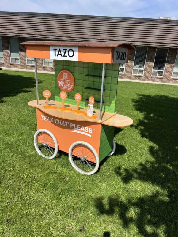4 Wheel Promotional Wagon – Canopy and Back Wall Branded