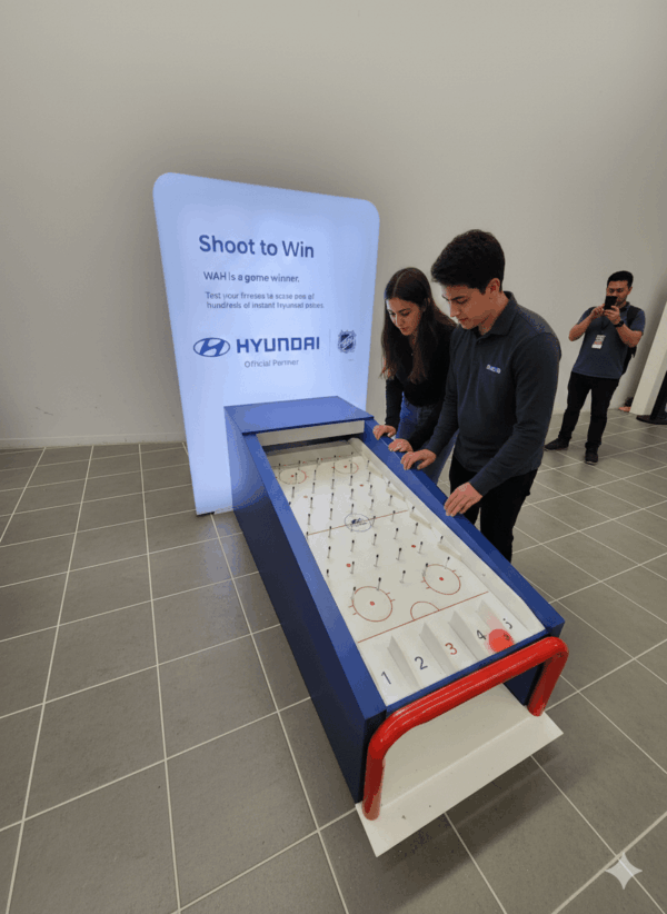 Illuminated Road Hockey Plinko – LED Branded Giant Game