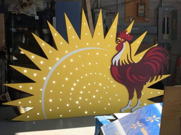 Rooftop LED Sign – Custom Branded with Built-In Lighting