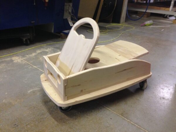Custom Ride On Car – Wood Knockdown Mini Branded