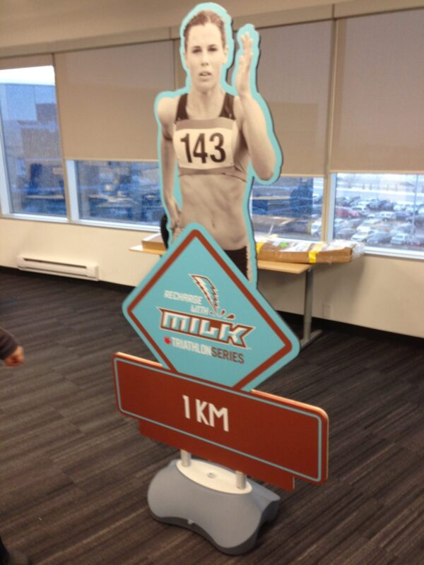 Outdoor Race Marker – Oversized Branded Marathon Signage