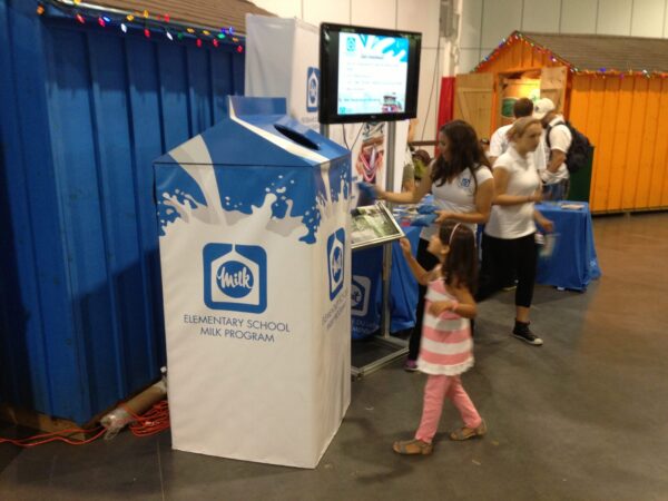 Branded Basketball Game – Giant Milk Carton Knockdown