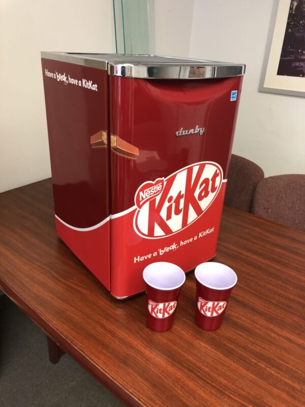 Branded Mini Fridge – Custom Wrapped for Promotions