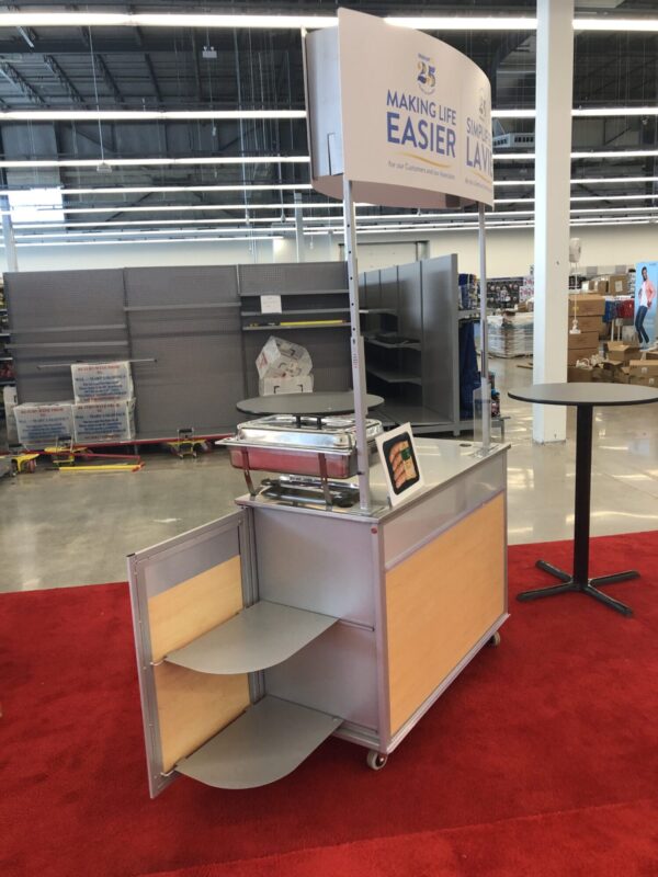 Multifunction Cart – Branded Event Display with Shelves