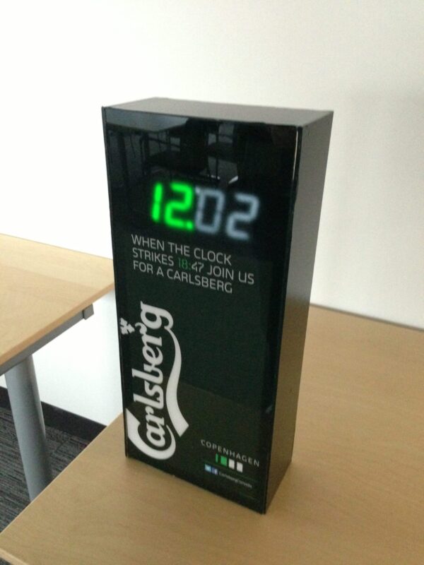 Custom Branded Clock – Digital Second Surface Display