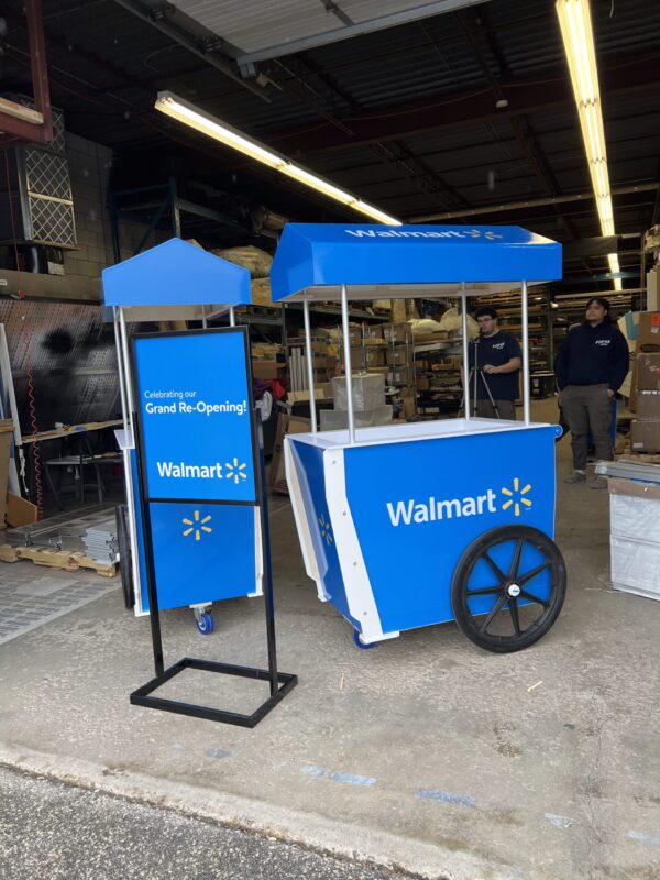 Two Wheel Canopy Wagon – Branded for Events and Weddings