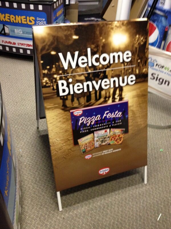 Metal A-Frame Sign – Premium Full-Colour Sidewalk Sign