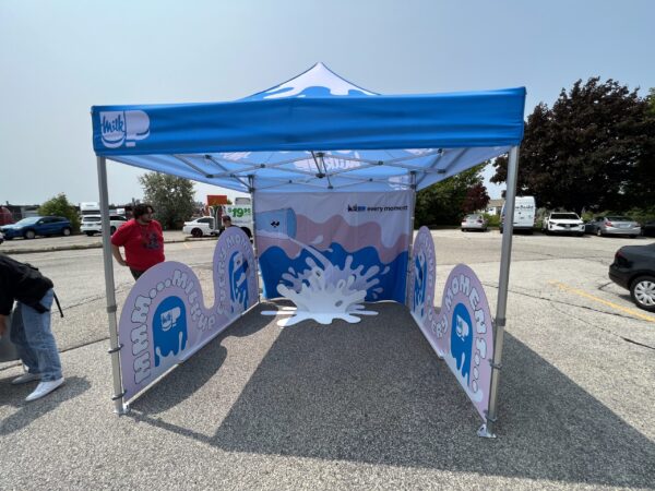 Custom Tent Dressing – 3D Branded Outdoor Cladding